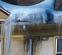 Removing ice dams from roofs is important; they can cause serious damage.